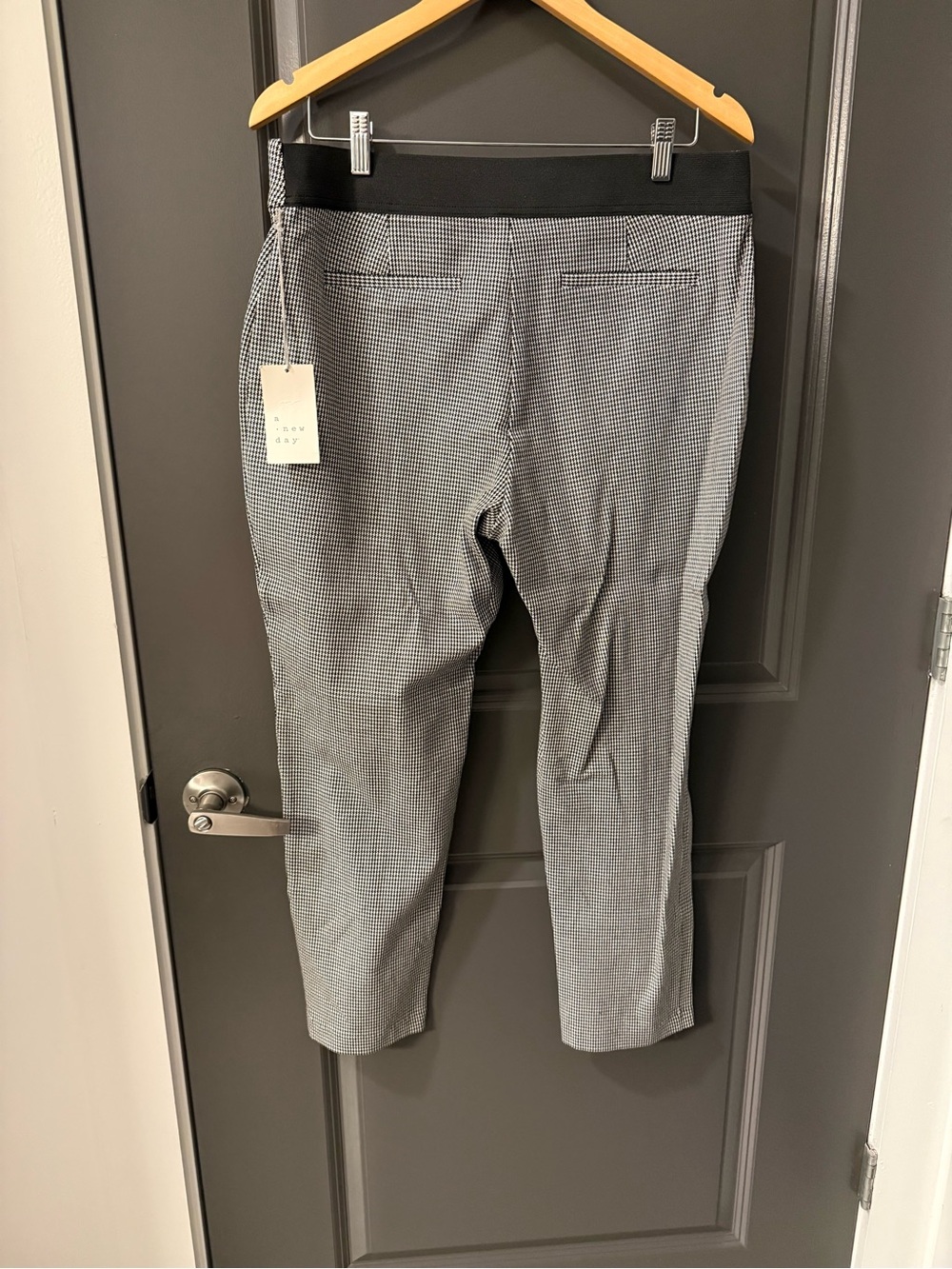 NWT A New Day Women’s Houndstooth Pull On Elastic Waist Pants